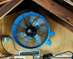 attic fan services with installed attic ventilation fan system in Erie, PA